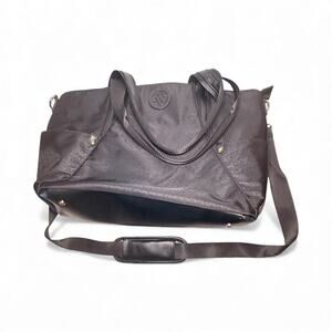 Large Adrienne Vittadini Tote Overnight Travel Bag Black